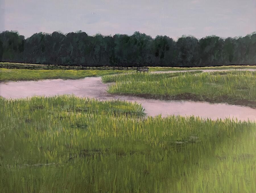 Lowcountry marsh art for sale: Carolina Quiet by Leslie Salvo Roberts, listed for $145